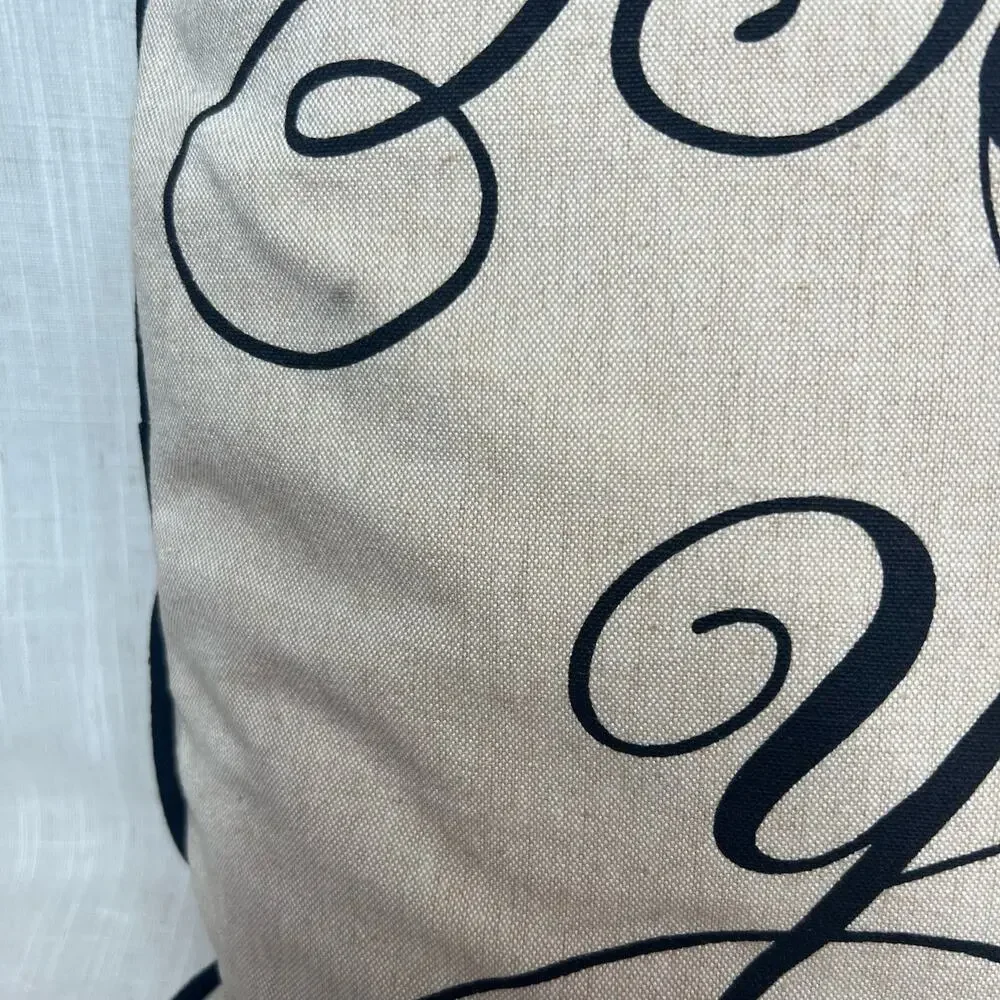 Newport Layton Believe in Yourself Pillow Cotton Linen Look Feather Insert 20x20